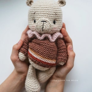 Floki, the bear. Crochet pattern, English language, francais, espanol. Häkelanleitung, deutsch.Amigurumi, Kuscheltier, Häkeltier, Teddy. image 7