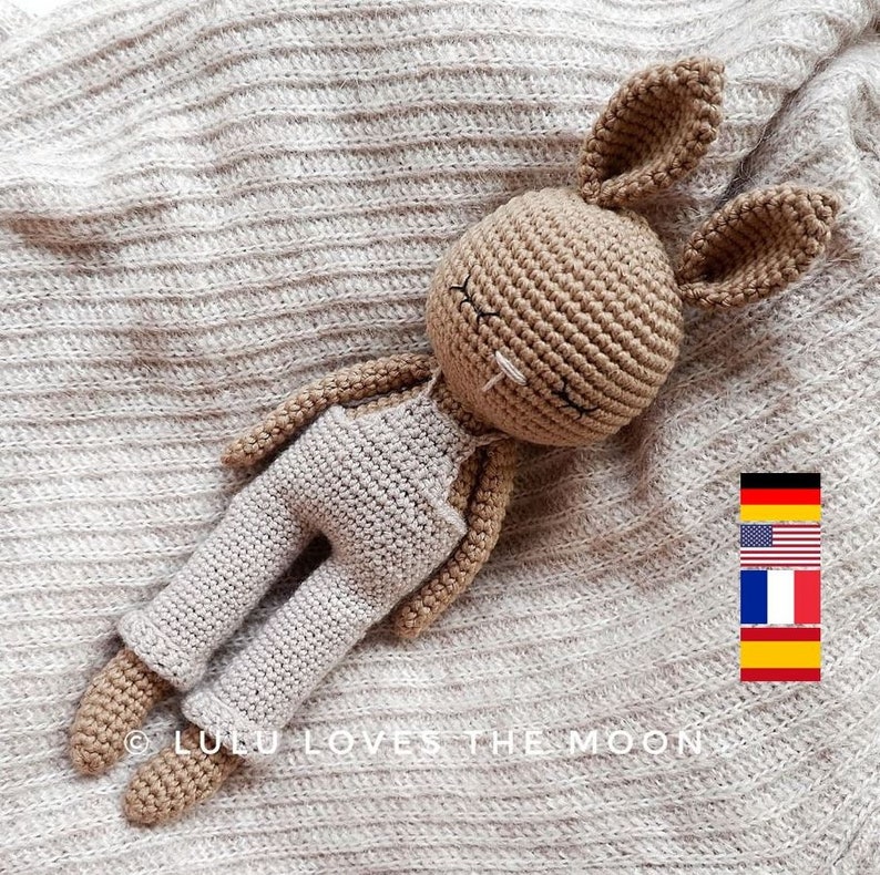 Oscar et Hazel. patron au crochet, häkeln, Anleitung, bunny, Kuscheltier, deutsch, english, francais, espanol. Amigurumi. image 1