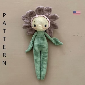 LILAH, the talking flower doll. Amigurumi pattern. Crochet pattern.