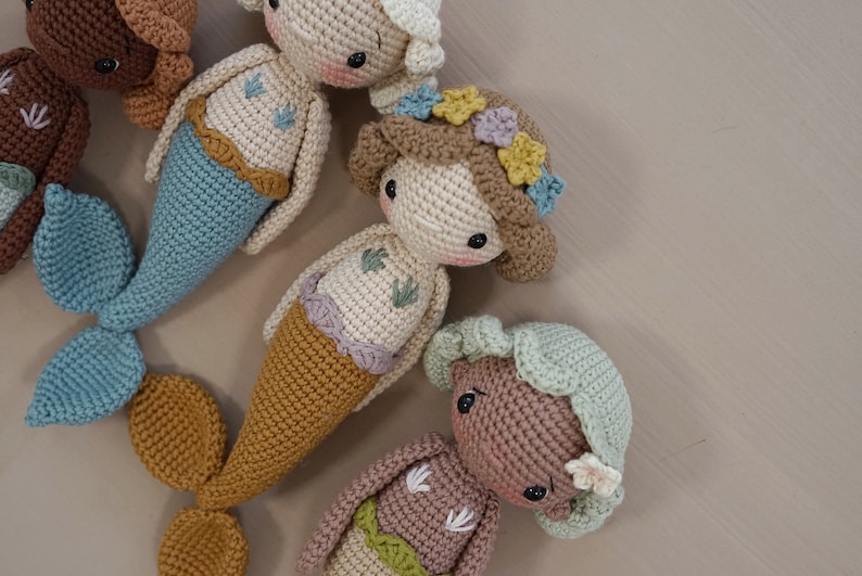Lulu the Mermaid. Amigurumi. Crochet pattern. Häkelanleitung. Handmade doll. Häkeln. DIY. image 2