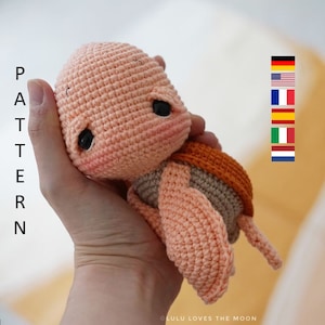 Turtle OCEAN. Crochet. Häkelanleitung. crochet pattern in several languages. Amigurumi.