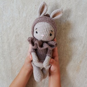 Baby bunny Peaches. Häkel Anleitung Crochet pattern patron croché Amigurumi several languages available. image 2