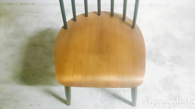 Vintage Fanett chair by Ilmari Tapiovaara seat Mid century modern 20th century scandinavian design