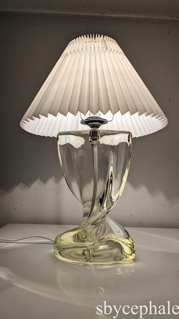 Deco 79 Crystal Tube Table Lamp – 31” Gold & Black Metal Lamp With Silk Shade - View #11