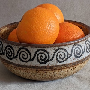 vintage Rorstrand Sweden ceramics bowl or centerpiece Drejar Gruppen 1974 Mid century modern perfect condition