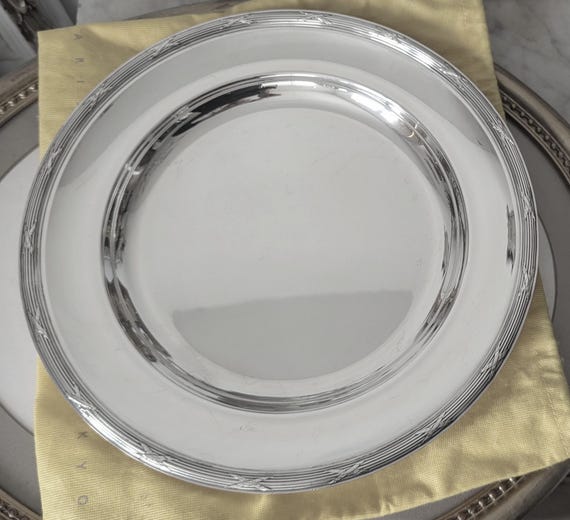 Christofle Paris Service Platter, French Large Silver Plated