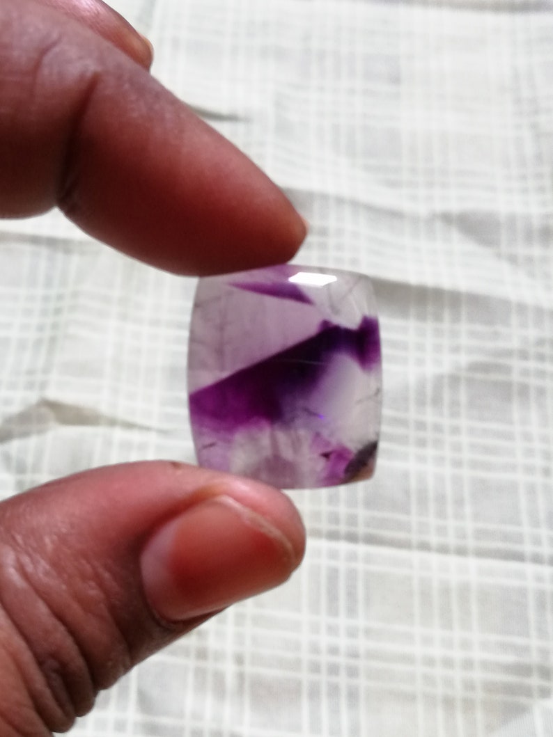 mm N-57 20x17x6 100/% Natural Star Trapiche Amethyst Top Quality Excellent cabochon smooth polish Weight 21.40cts Size