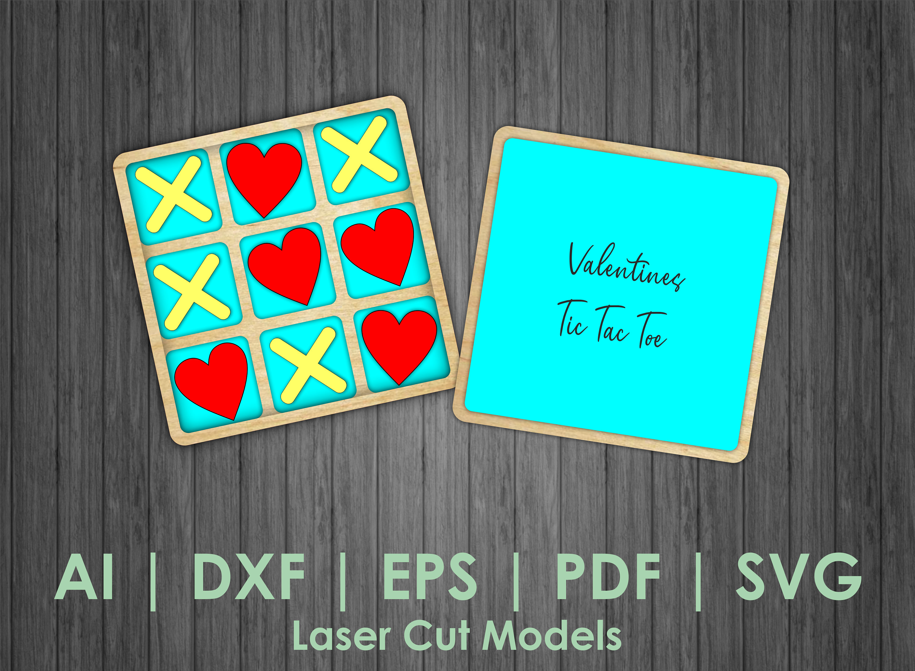 Tic Tac Toe Board Svg Eps Pdf, Valentines Day Svg, XOXO Svg, Valentine ...