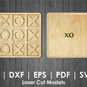 Tic Tac Toe file EPS, File for laser cut machine, Tic Tac Toe laser cut file, Tic Tac Toe CDR, Tic Tac Toe SVG