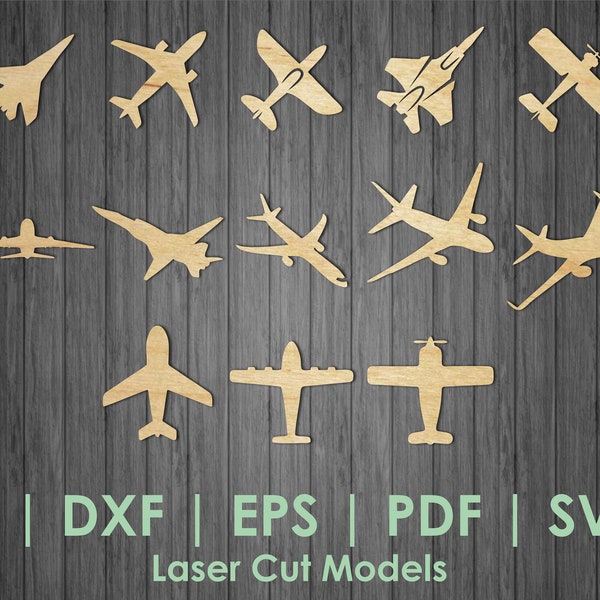 Airplane silhouettes SVG, Cricut files SVG, Airplane SVG, Airplane clipart svg, Airplane Set svg