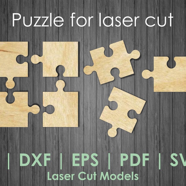 Puzzle CDR, Puzzle Template svg, Puzzle laser cut template, Puzzle cut file