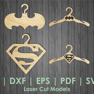 Wieszak superbohater SVG, Wieszak SVG, Szablon wieszaka, Wieszak cricut SVG