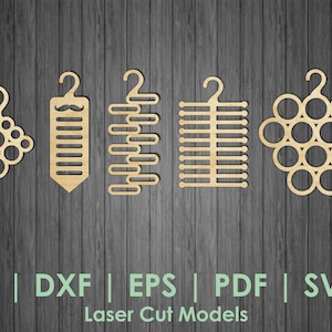 Set appendini per cravatte SVG, Tie Hanger eps, Tie Hanger DXF, Tie Hanger CDR