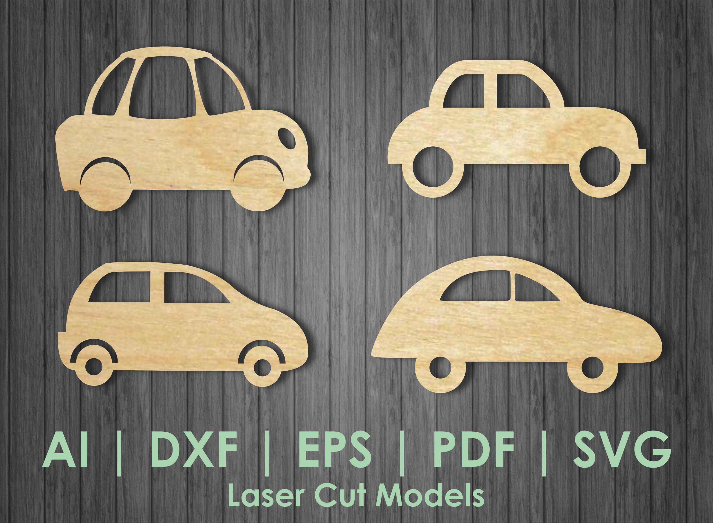 Car Clipart, Car SVG, Race Car Svg, Vector File for Laser Cut, Car for