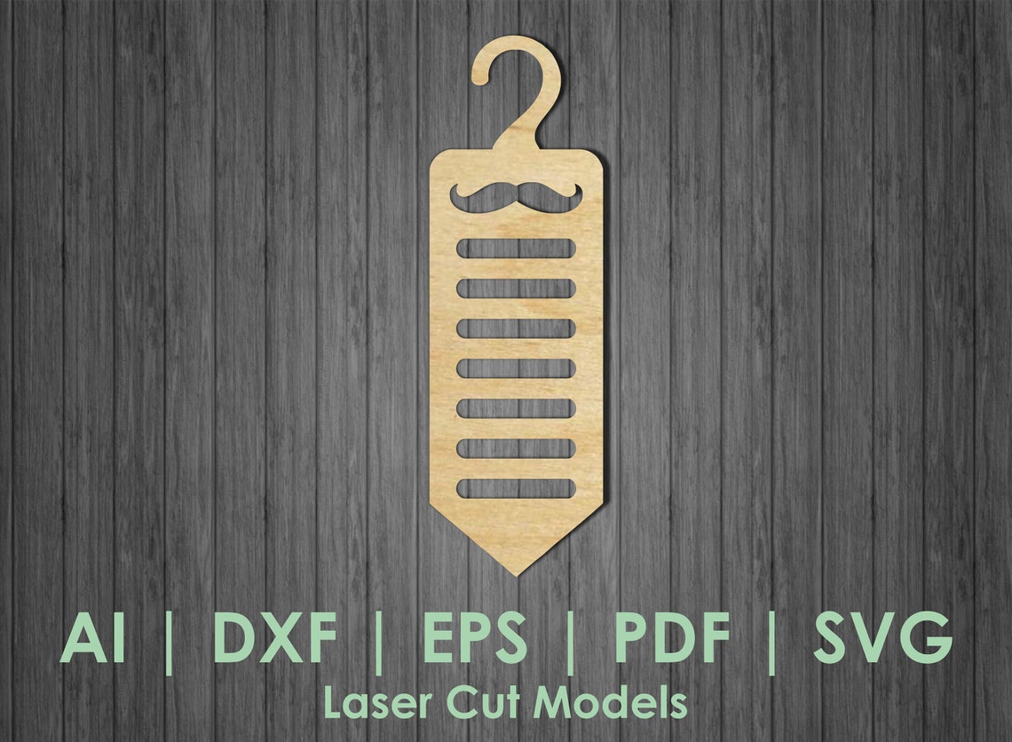 Set of Hangers for Ties. Tie Hanger SVG. Tie Hanger DXF. Tie Etsy