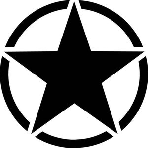 Army Star Vinyl Decal