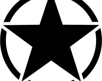 Army Star Vinyl Decal