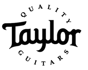 Decalcomania in vinile con logo delle chitarre Taylor