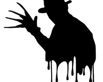 Freddy Krueger Silhouette Vinyl Decal