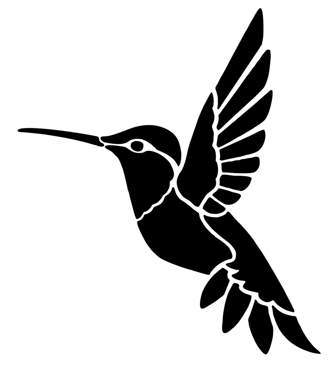 Hummingbird Vinyl Decal - Etsy