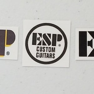 ESP Custom Shop Waterslide Headstock Decal Set