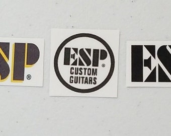 ESP Custom Shop Waterslide Headstock Decal Set