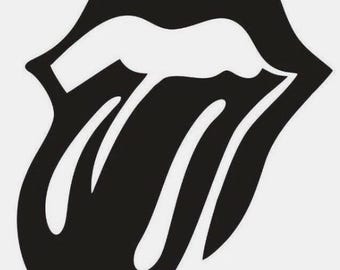 Rolling Stones Lips Mouth Rock Band Vinyl Decal