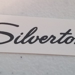 Silvertone Waterslide Headstock Decal