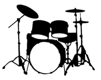 Drum Set Vinyl Decal