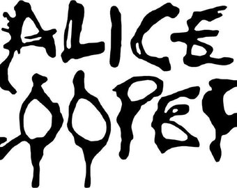 ALICE COOPER Vinyl Decal Sticker Transfer Band Logo - Etsy