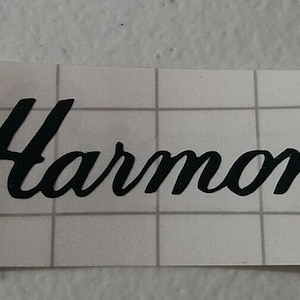 Harmony Vinyl YOUR CHOICE Color Headstock Decal