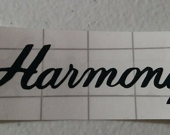 Harmony Vinyl YOUR CHOICE Color Headstock Decal