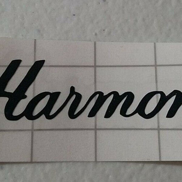 Harmony Vinyl YOUR CHOICE Color Headstock Decal