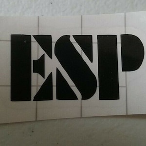 ESP Vinyl YOUR CHOICE Color Headstock Decal