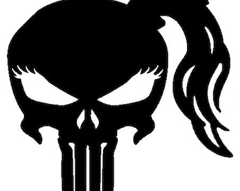Female Punisher Vinyl Decal