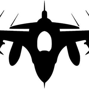 Calcomanía de vinilo de avión de combate