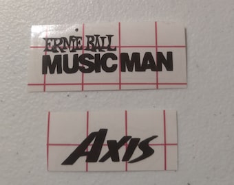 Musicman Axis Vinyl YOUR CHOICE Color Headstock Decal