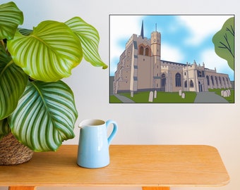Magnificent St.Mary's / Digital Art / Art Print / Wall Print / Wall Art / Digital Drawing / A5 Print / A4 Print / Made in the UK