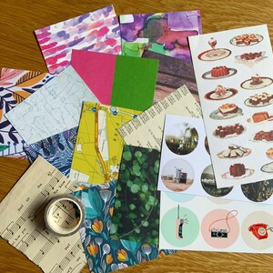 Mini Ephemera Pack / Mixed Ephemera / Vintage Papers / Washi / Boekpagina's / Collage / Junk Journaling Supplies
