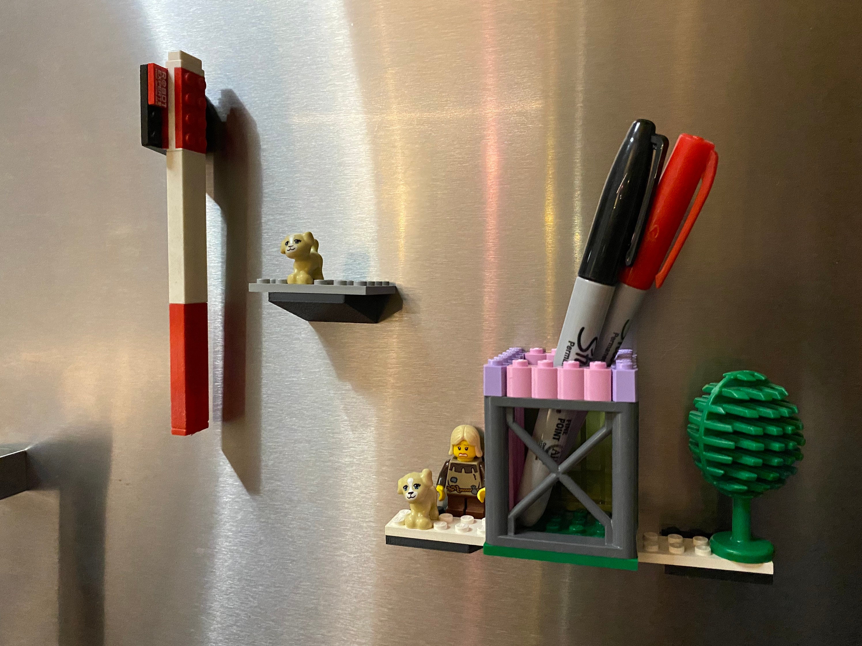 Magnetisch LEGO kompatibel Regal für Kühlschrank oder | Etsy