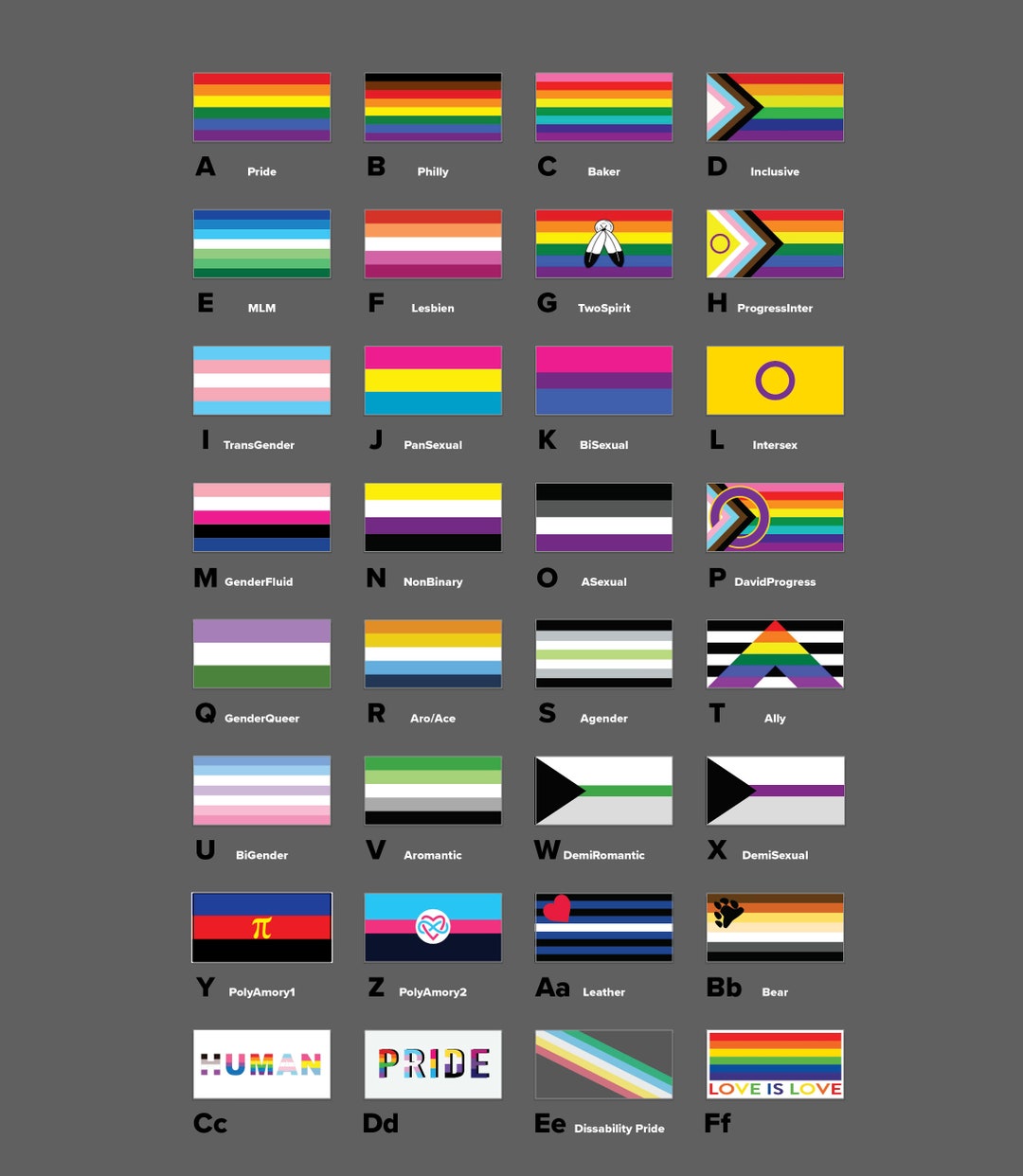 LGBTQIA Pride Flag Tiles 2x4 Tile Pride Flags LGBTQ Diversity Inclusion ...