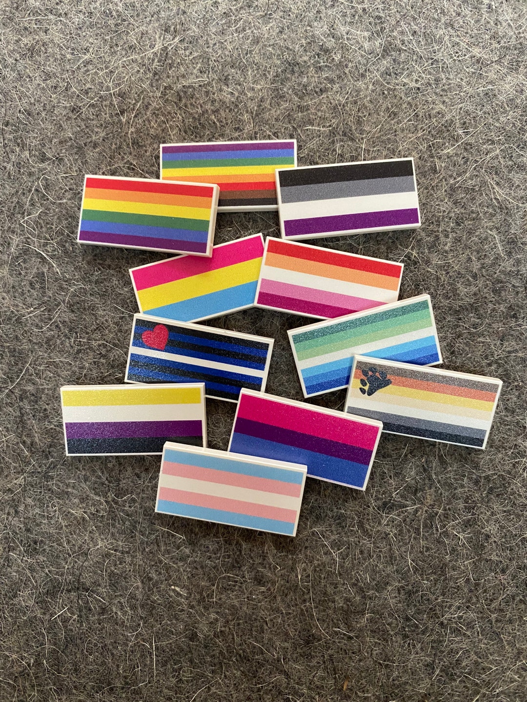 LGBTQIA Pride Flag Tiles 2x4 Tile Pride Flags LGBTQ Diversity Inclusion ...