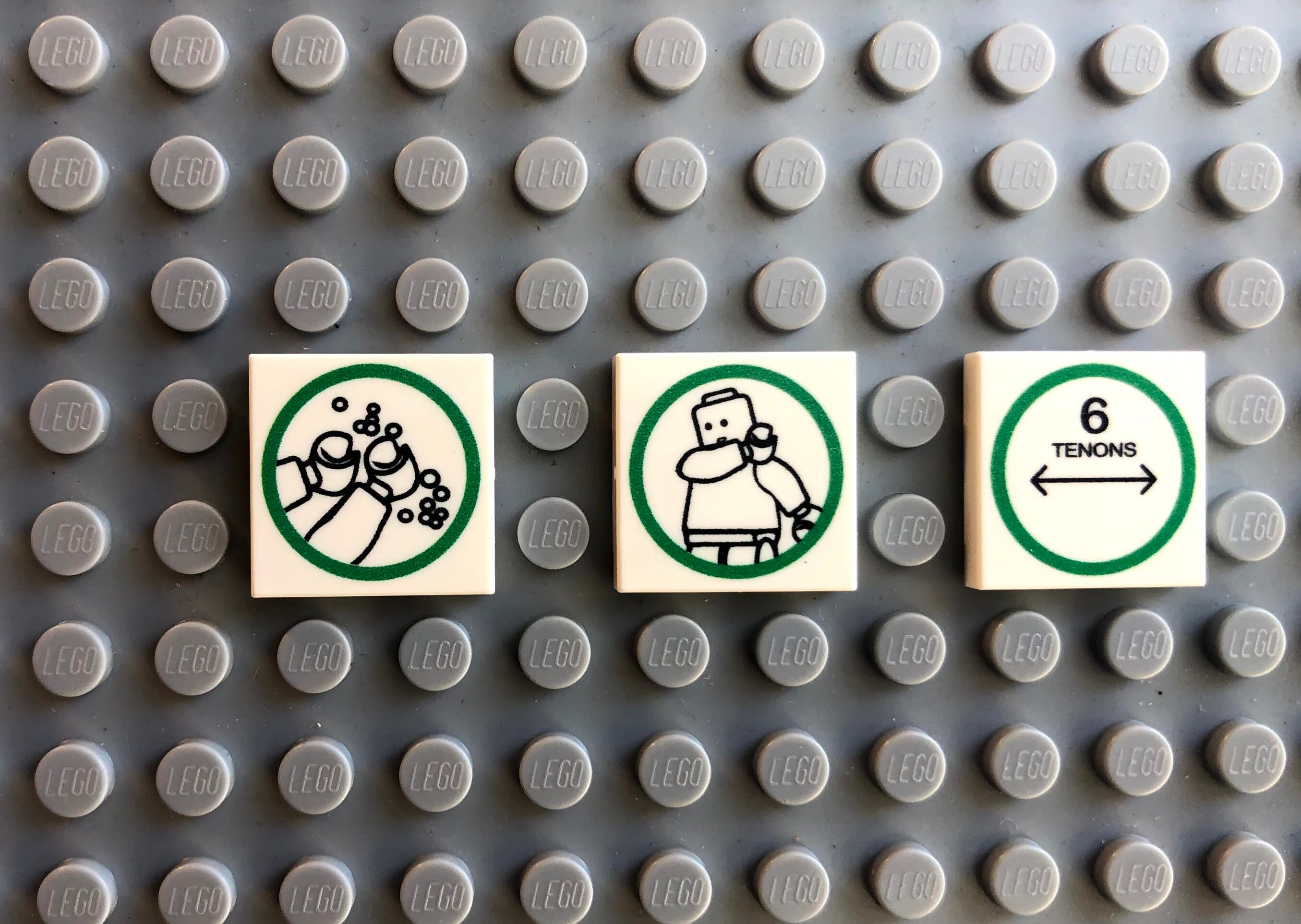 Drapeau Japon 2x2 avec clips - Pièce LEGO® customisée - Super Briques