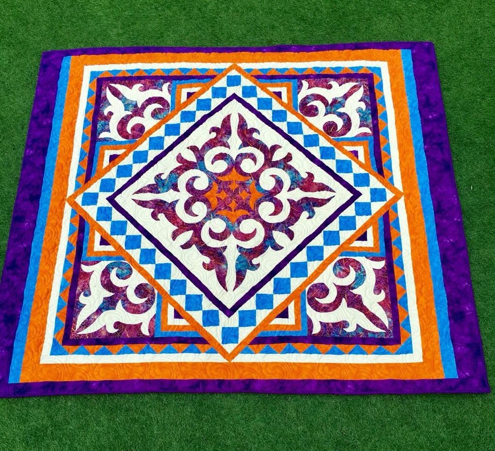 Full Quilt in Ethnic Kazakh Style Etsy UK