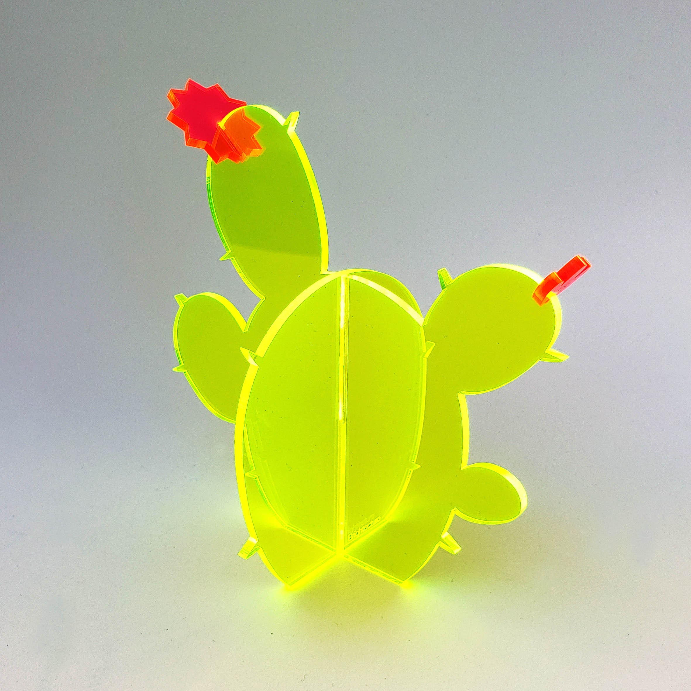 Tomtom Cactus Shape Fluorescent Sculpture - Acrylique Néon Vert