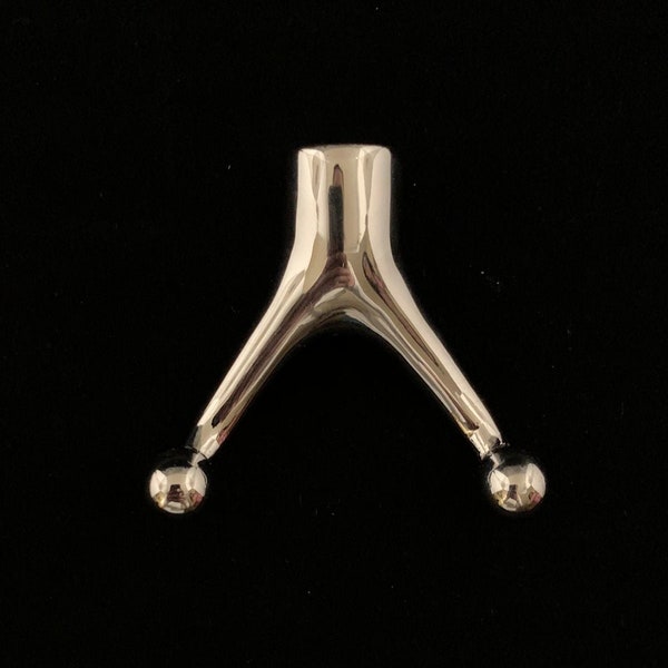 Solid Brass Double Prong Hook