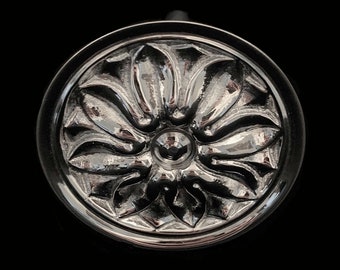 Embrasse pétale en laiton massif