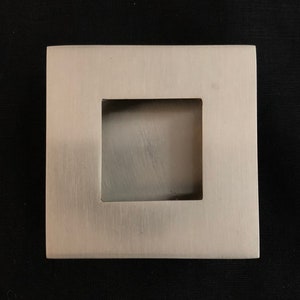 真鍮製スクエアフラッシュプル