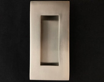 Solid Brass Rectangular Flush Pull