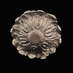 Solid Brass Ornate Flower Tie Back